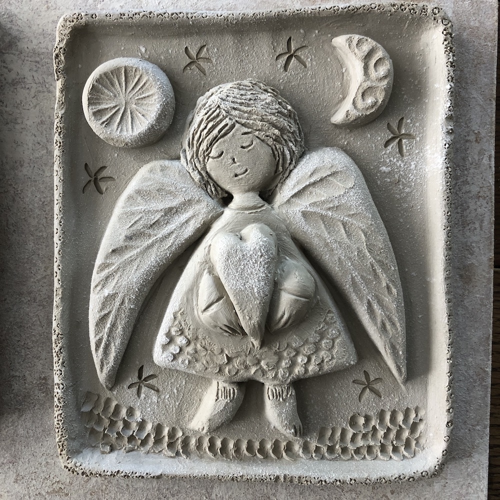 Céramique Ange et coeur Mélina Maillez