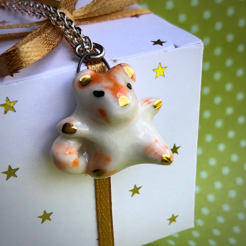 Porcelaine Pendentif Tigre Wing Chun sur cadeau Mélina Maillez www.hautcoeurdulieu.be 2
